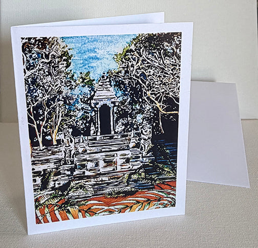 Temple at Ulu's Greeting Card