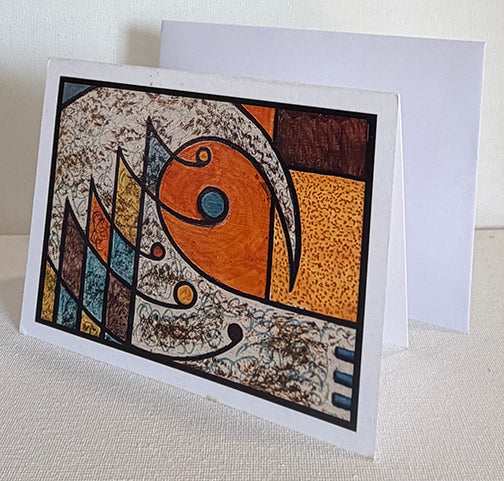 Mid Century Rhythm Greeting Card